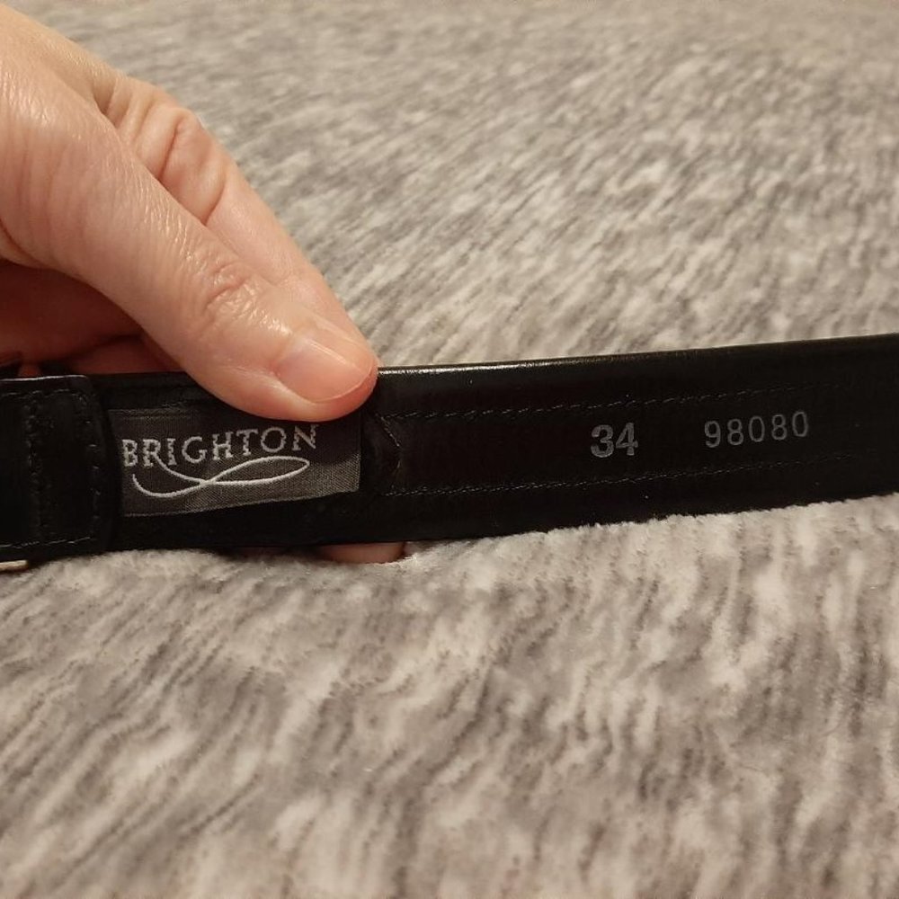 Men's Brighton belt black/brown size 34 - Picture 6 of 6
